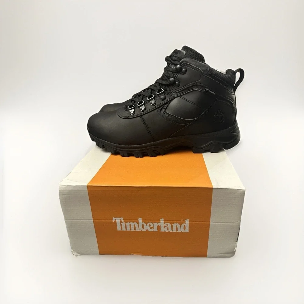 Timberland Mt. Maddsen Mid LC Waterproof Hiking Boots Black Mens 9.5 TB12731R001